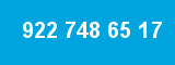 922 748 65 17 922 748 65 17